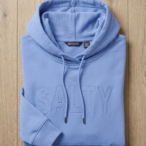 Casual Light Blue Hoodie